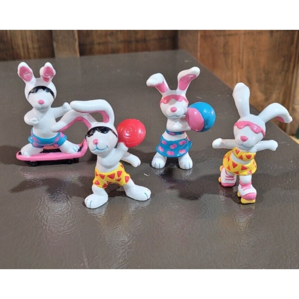 Beach Bunnies, 1989, Applause Inc, lot of 4